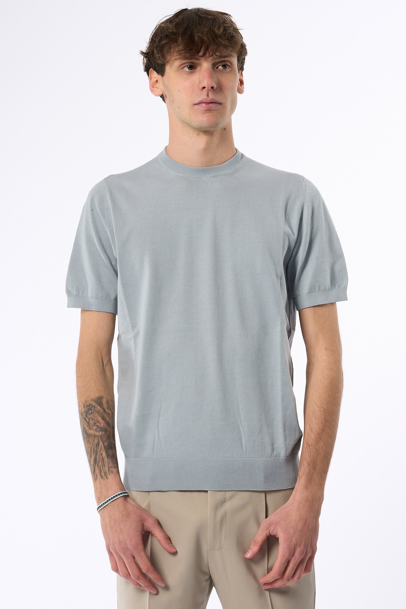 Ottaviani Maglia Manica Corta Giza Calata Perla Uomo-5