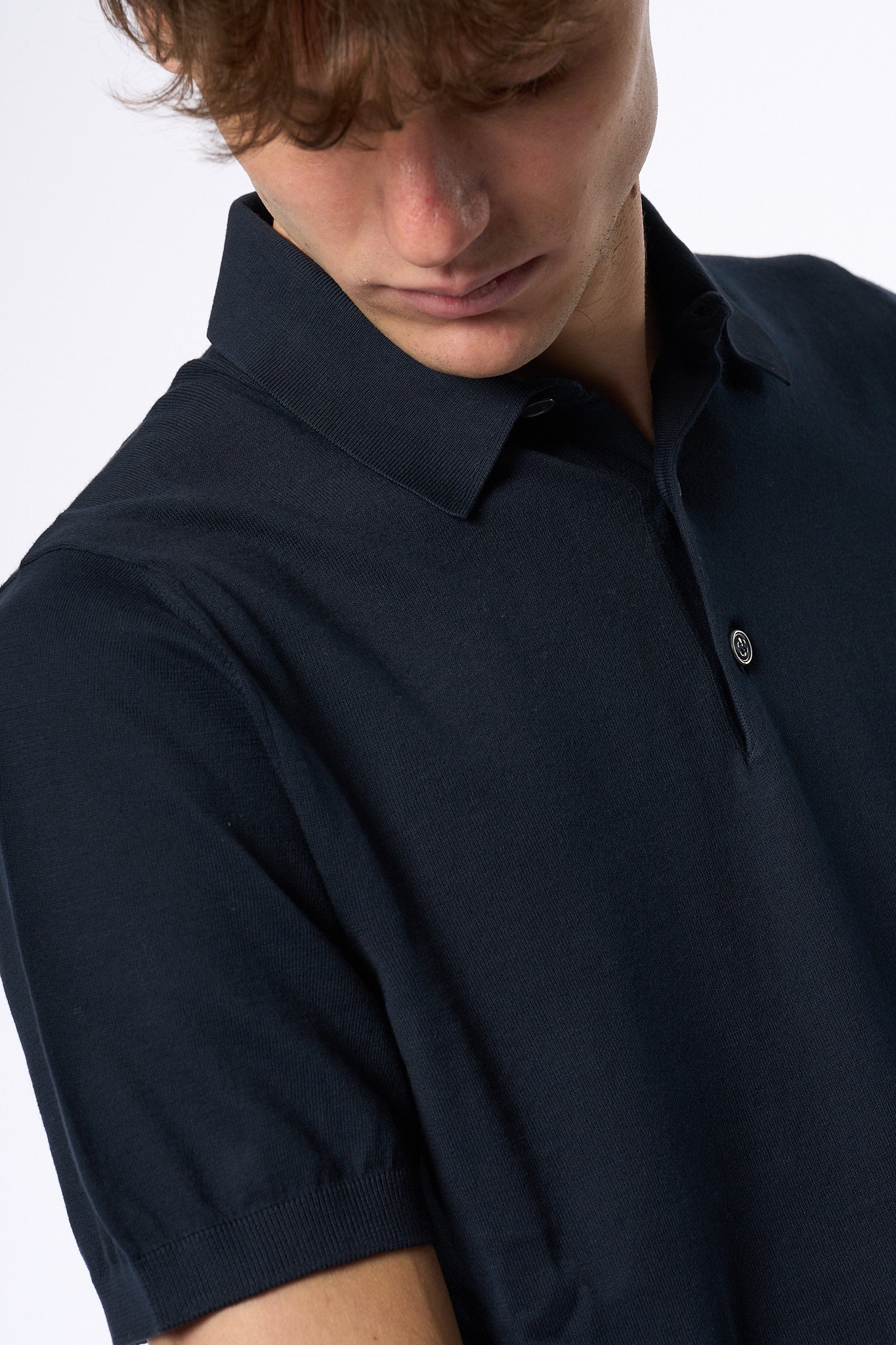 Ottaviani Polo Giza Blu Uomo-2