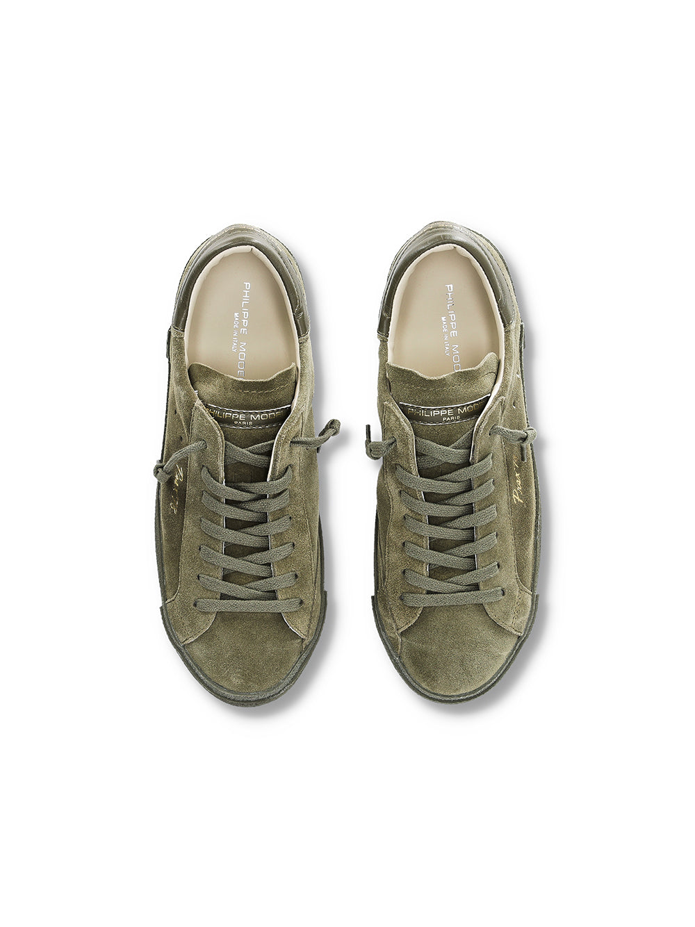 Philippe Model Sneaker Paris Low Militare Uomo-4