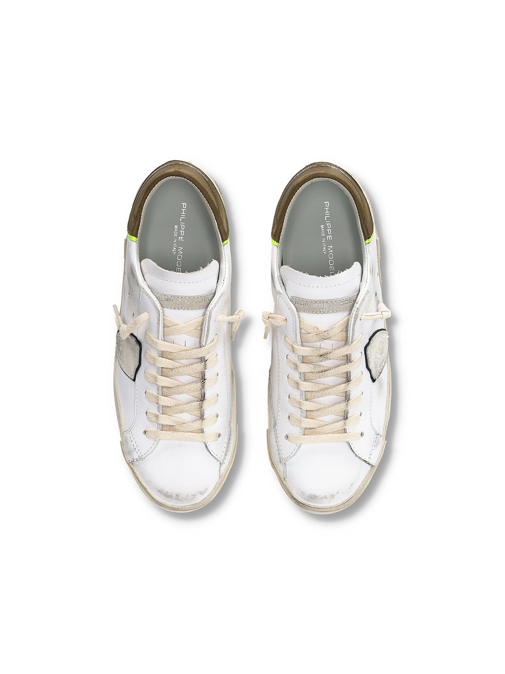 Philippe Model Sneaker Paris Low Bianco/verdone Uomo-4