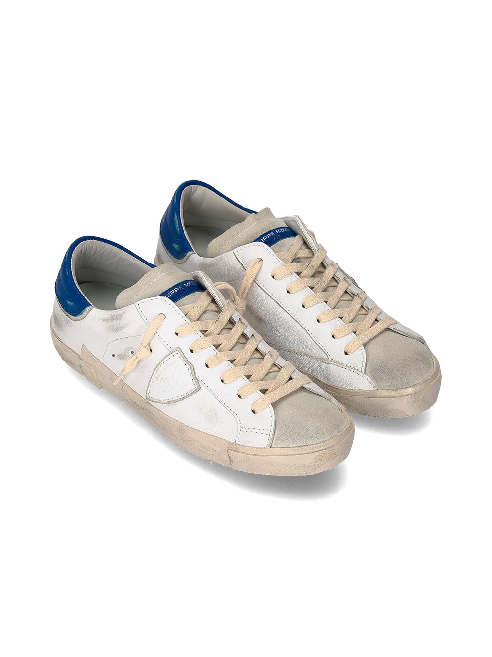 Philippe Model Sneaker Prsx Low Bianco/bluette Uomo-5