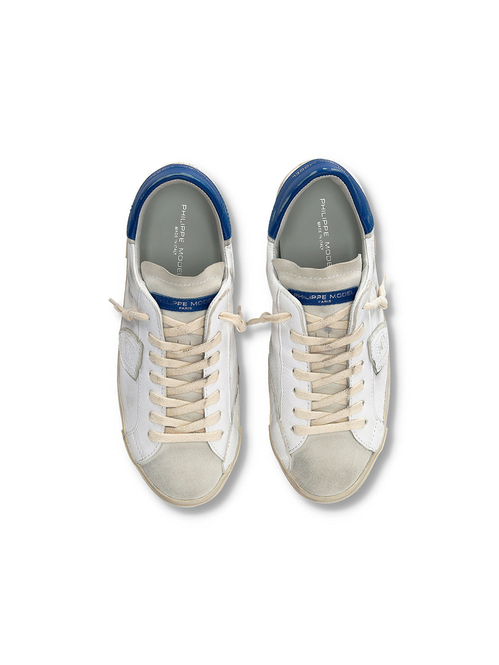 Philippe Model Sneaker Prsx Low Bianco/bluette Uomo-2