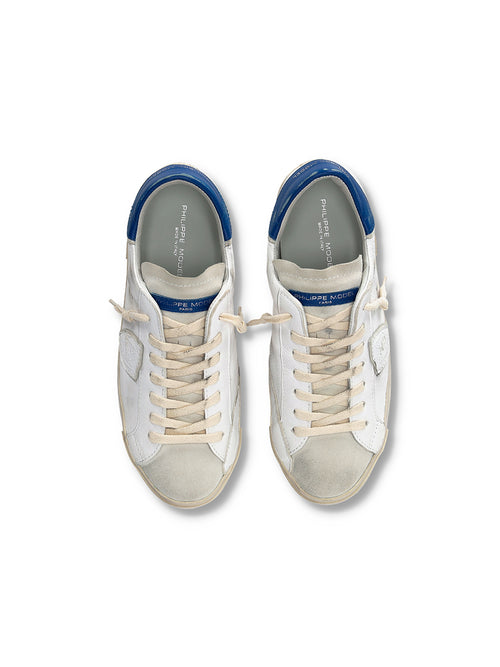 Philippe Model Sneaker Prsx Low Bianco/bluette Uomo-2