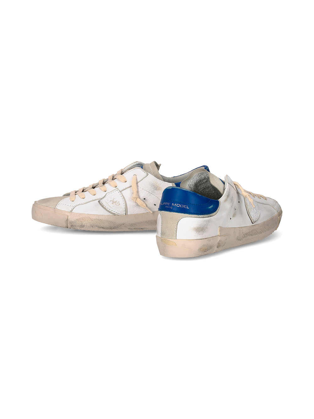 Philippe Model Sneaker Prsx Low Bianco/bluette Uomo-4