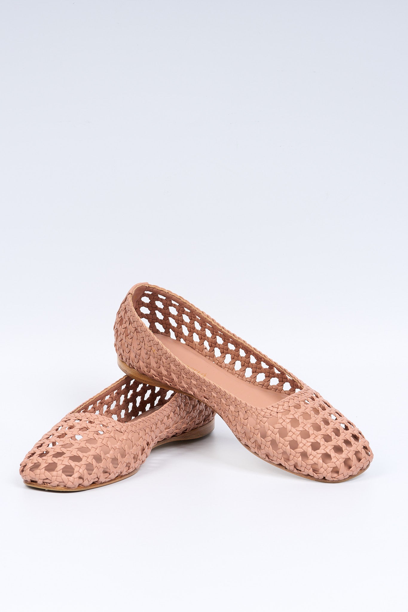 Paloma barcelo' Ballerina Shell Traforata Rosa Donna-5