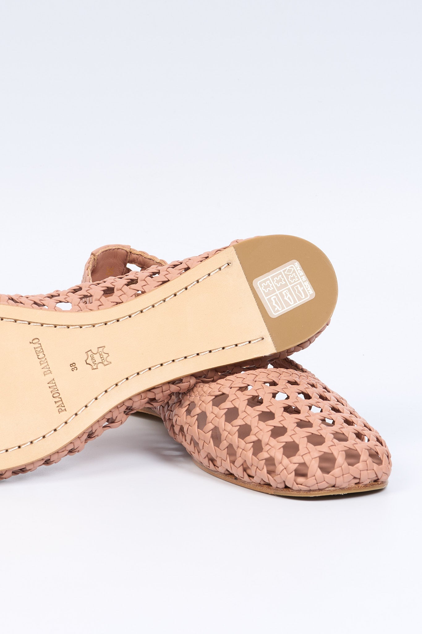 Paloma barcelo' Ballerina Shell Traforata Rosa Donna-6