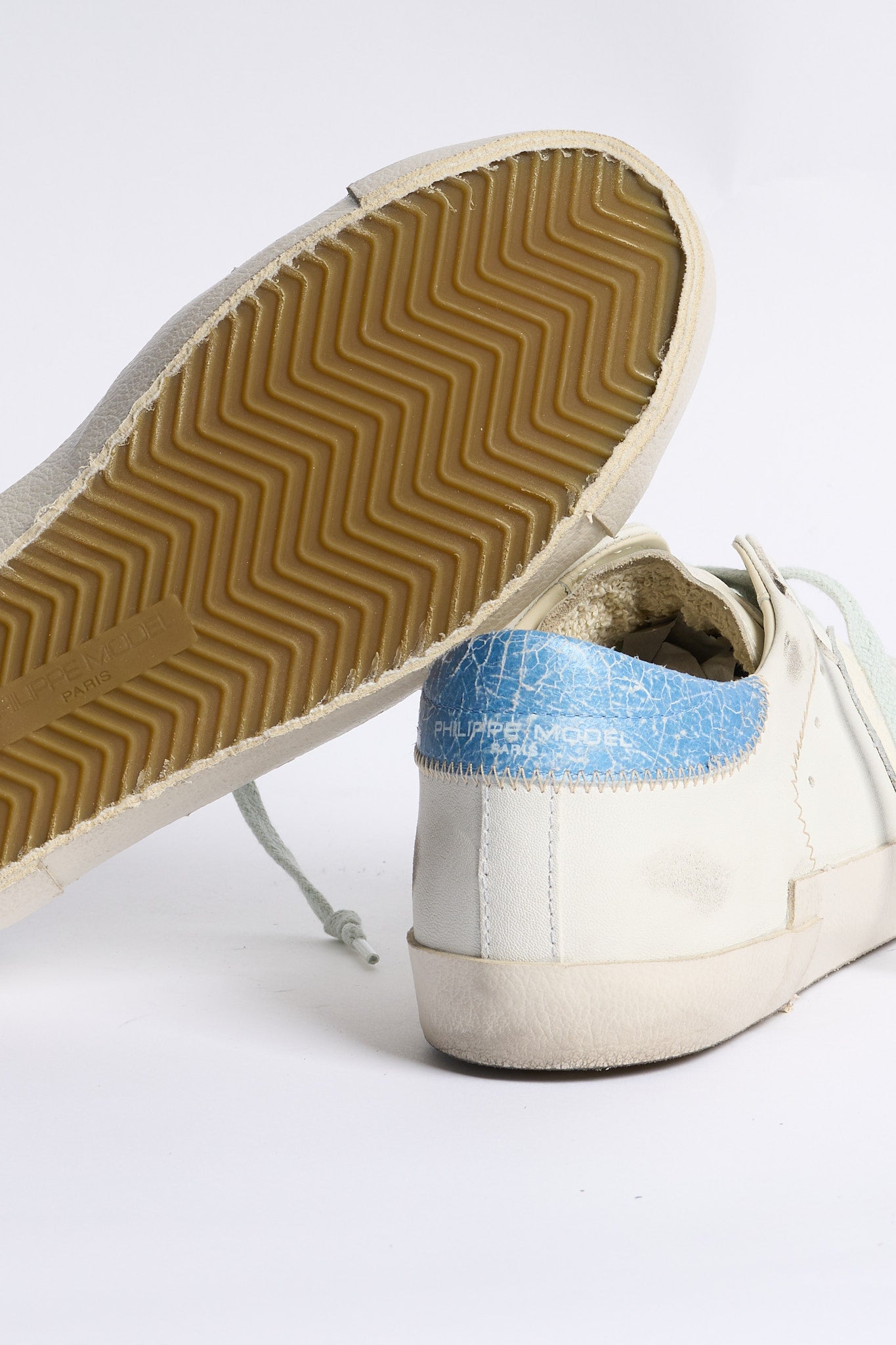 Philippe model Sneaker PARIS Bianco/Azzurro Uomo-7