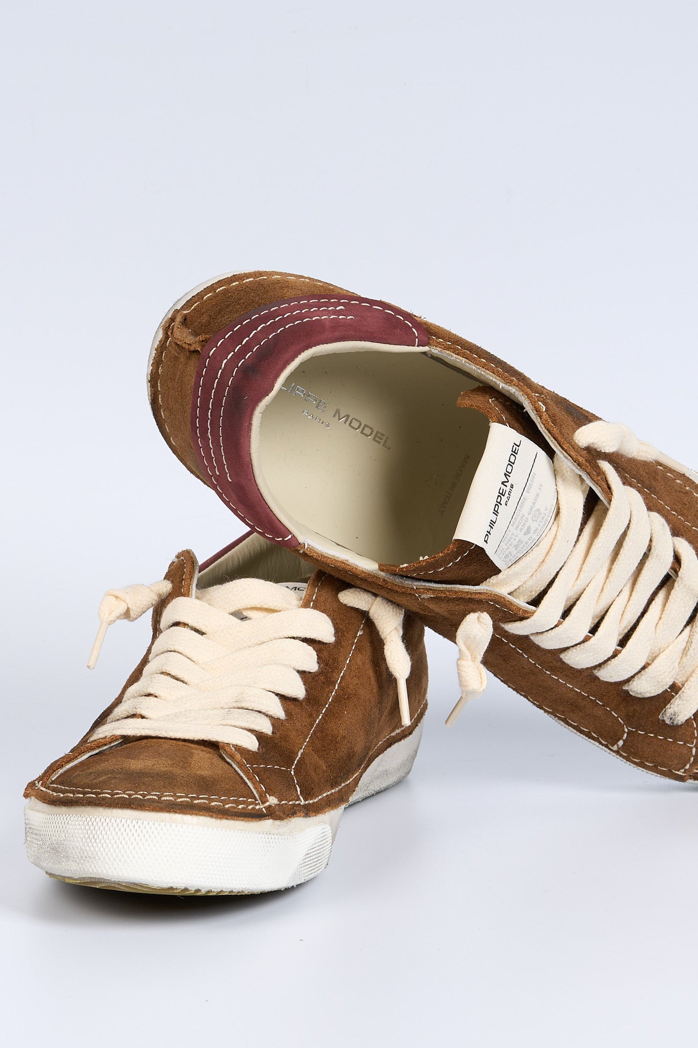 Philippe model Sneaker Paris Nabuk Cognac Uomo-6