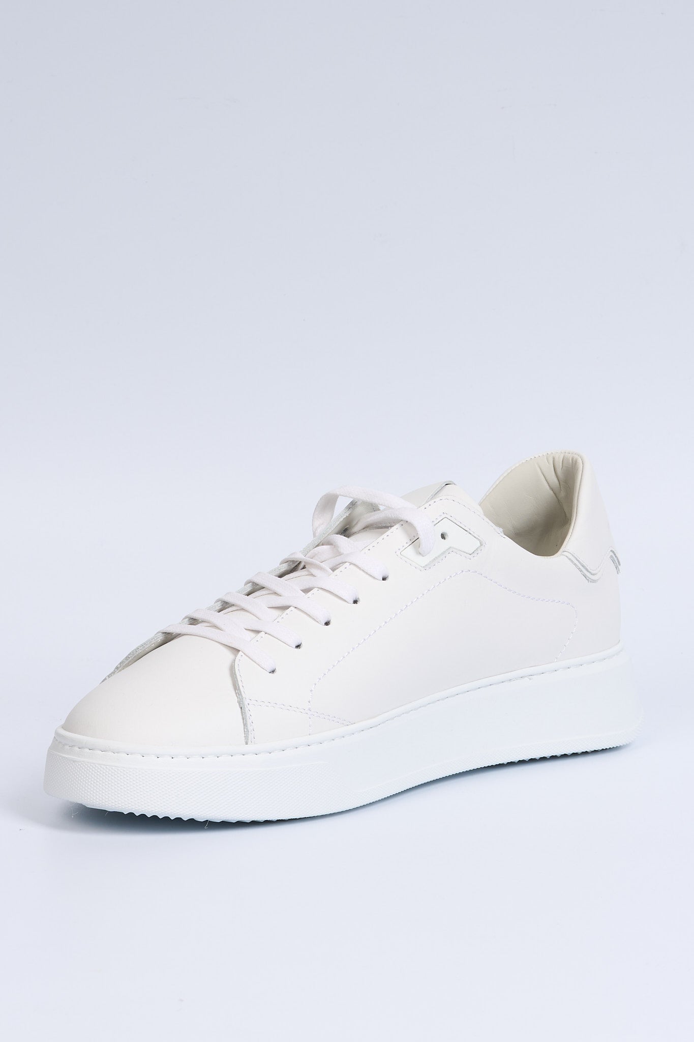 Philippe model Sneaker TEMPLE Pelle Bianco Uomo-4