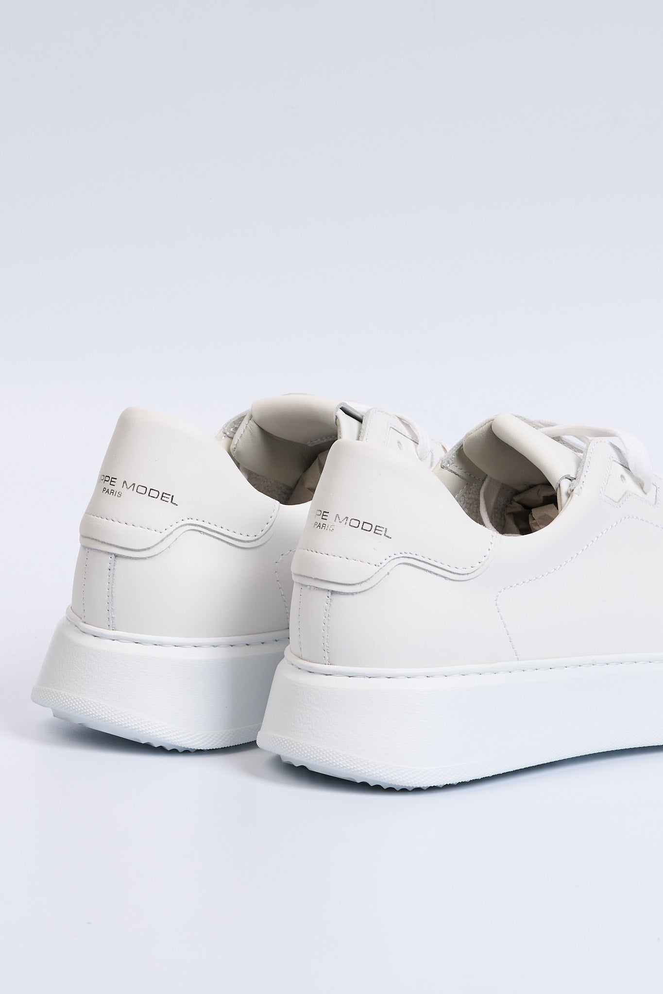 Philippe model Sneaker TEMPLE Pelle Bianco Uomo-5