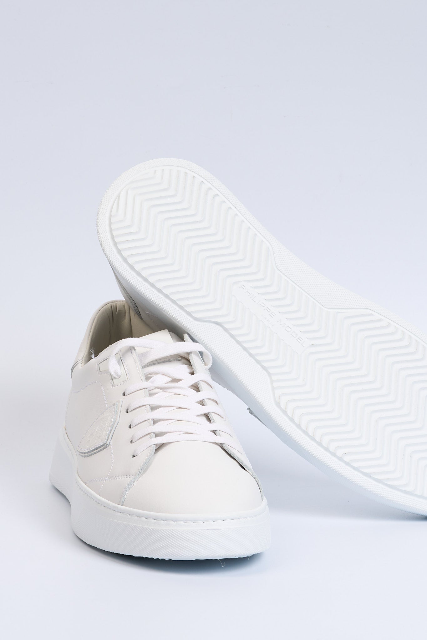 Philippe model Sneaker TEMPLE Pelle Bianco Uomo-6