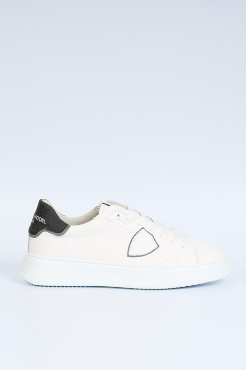 Philippe model Sneaker Temple Pelle Bianco/nero Uomo
