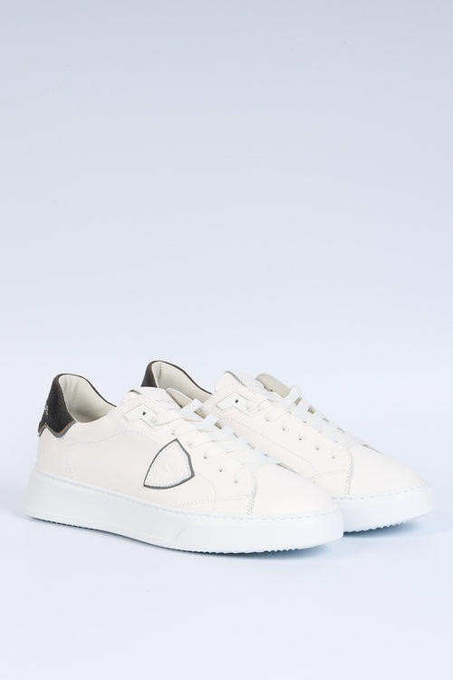 Philippe model Sneaker Temple Pelle Bianco/nero Uomo-2