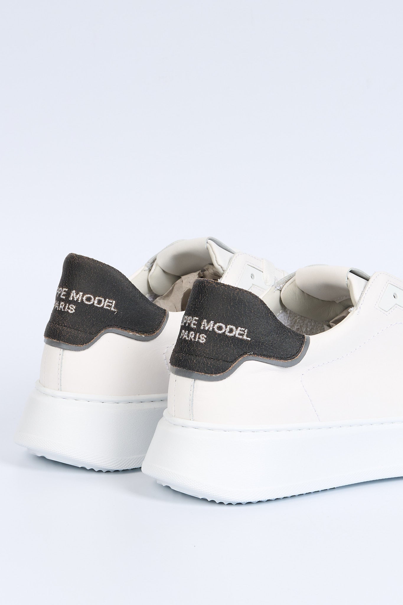 Philippe model Sneaker Temple Pelle Bianco/nero Uomo-4