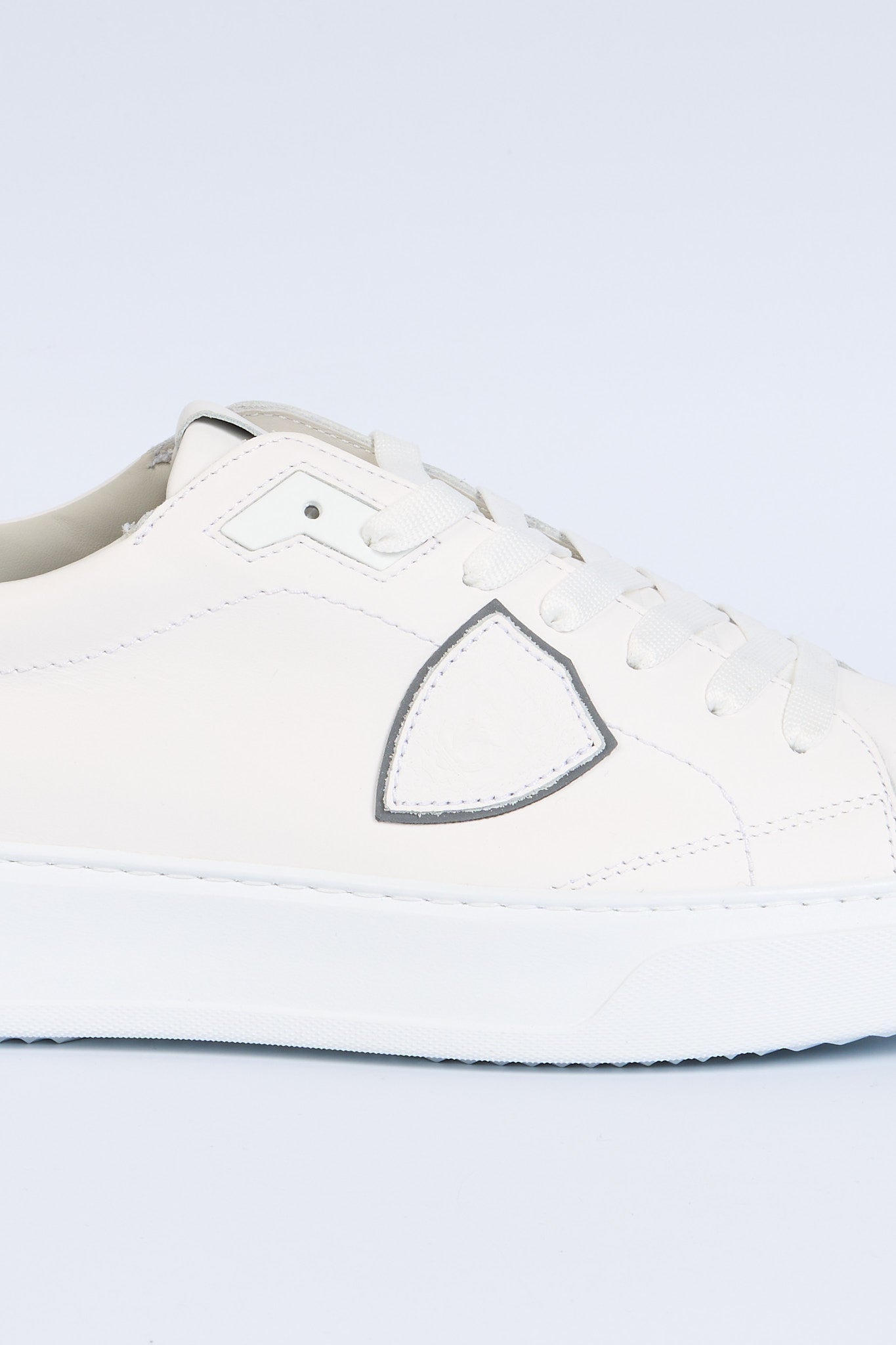 Philippe model Sneaker Temple Pelle Bianco/nero Uomo-5