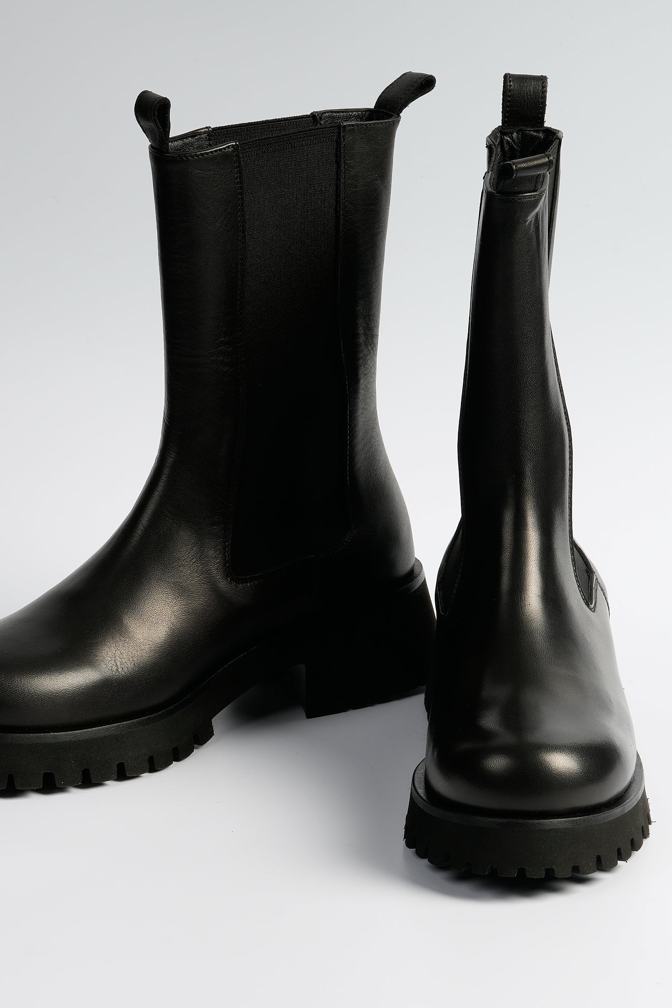 Poesie Veneziane Boot Leather Black Women-5