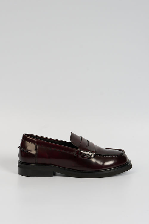 Poeve Mocassino Spazzolato Bordeaux Donna
