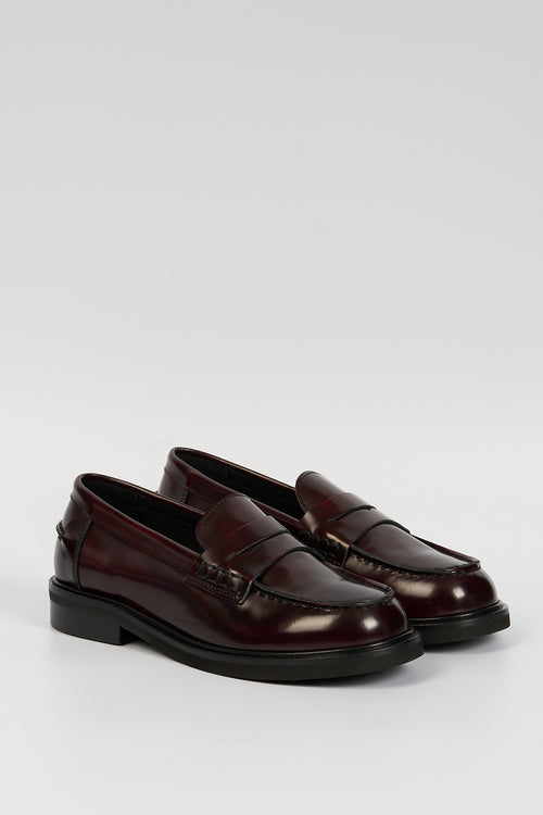 Poeve Mocassino Spazzolato Bordeaux Donna-2