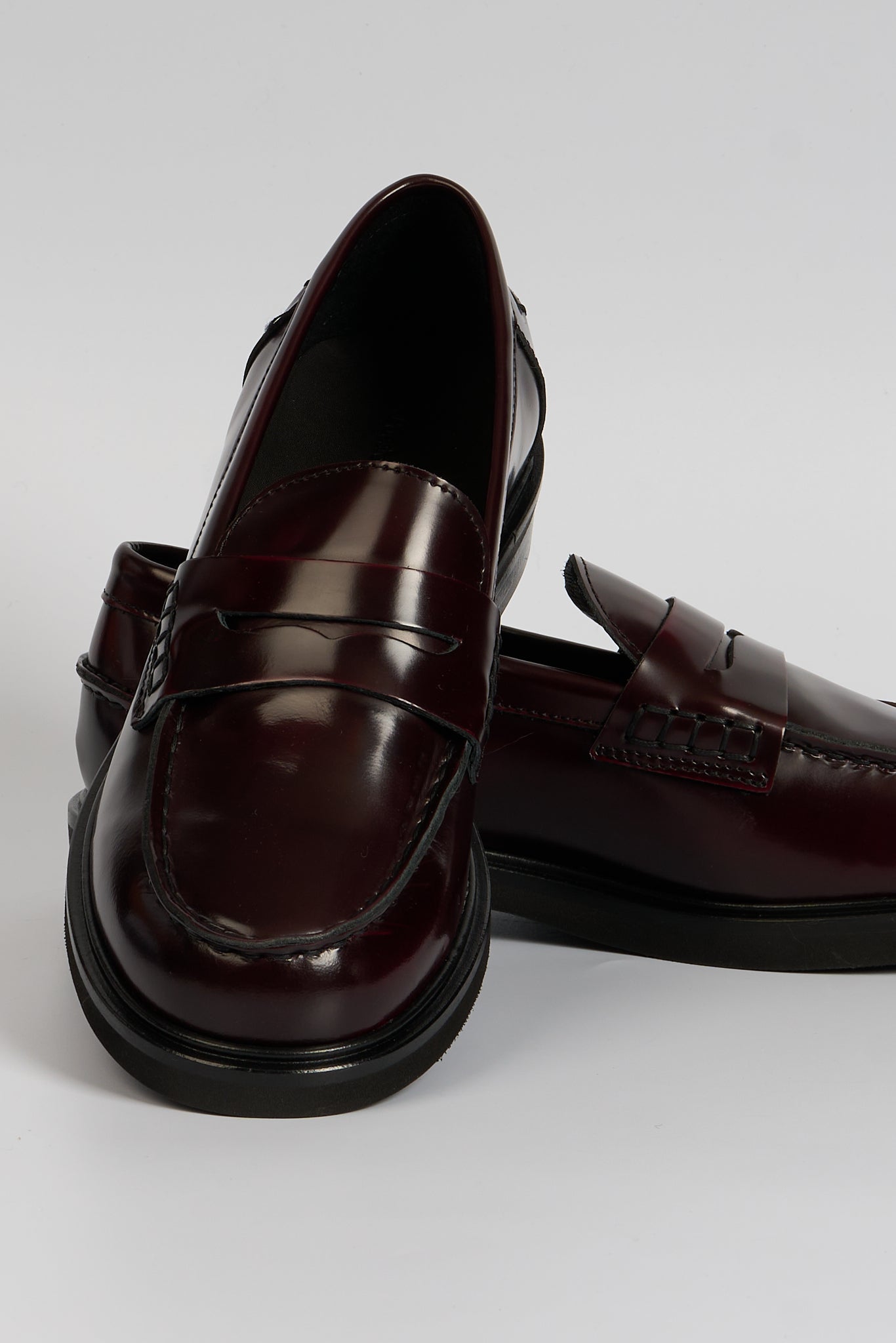 Poeve Mocassino Spazzolato Bordeaux Donna-4