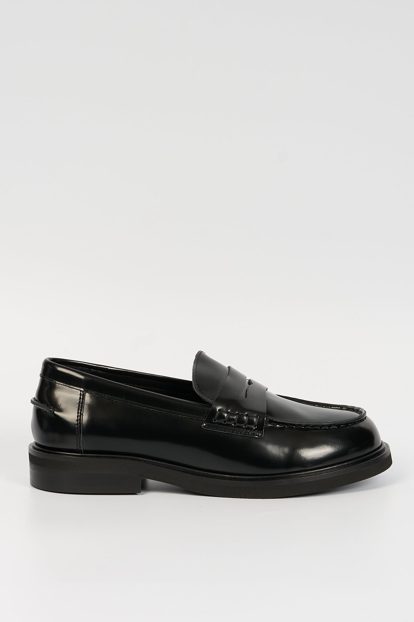 Poeve Mocassino Spazzolato Nero Donna-1