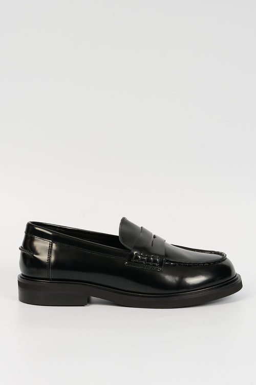 Poeve Mocassino Spazzolato Nero Donna