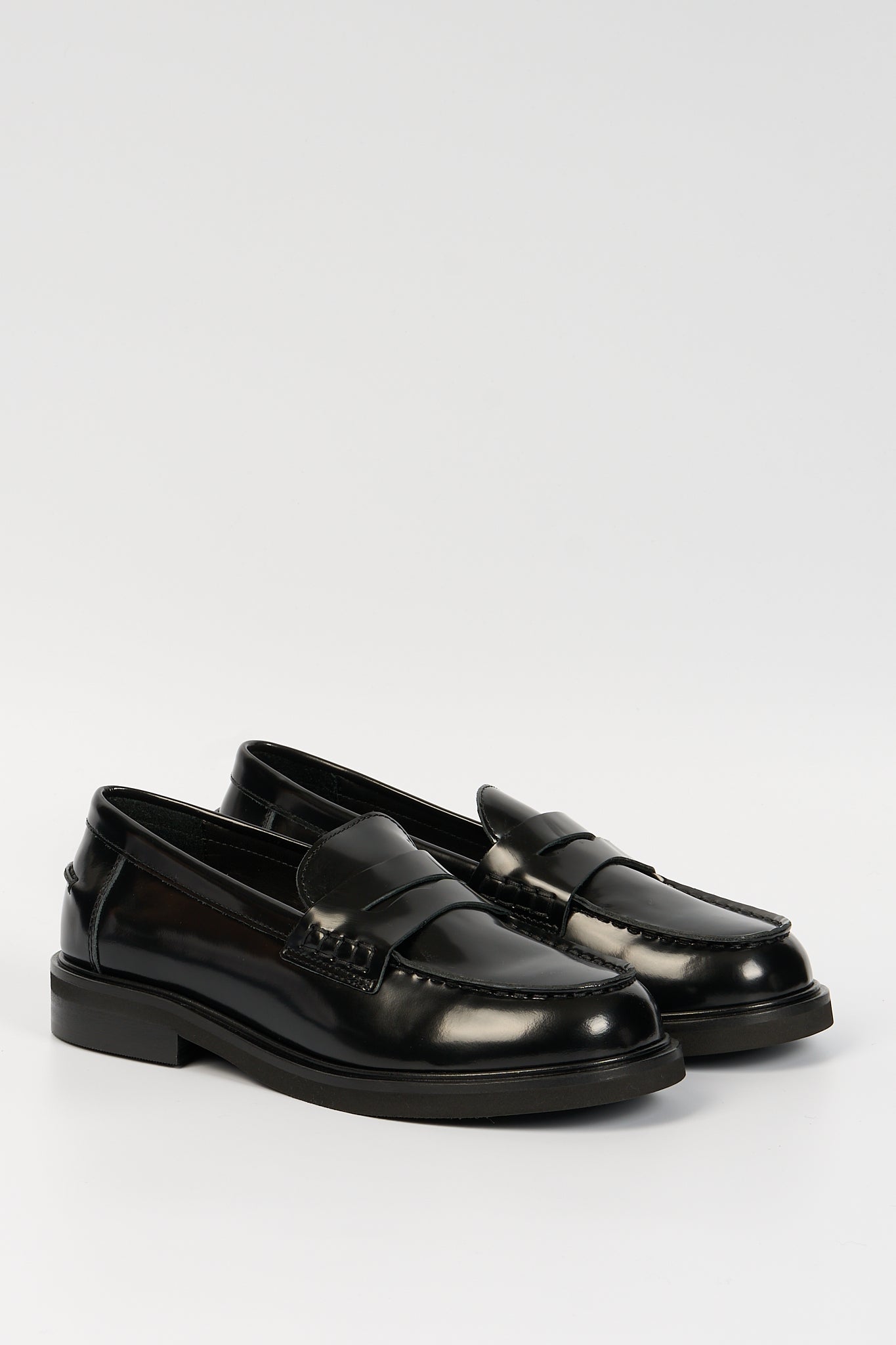 Poeve Mocassino Spazzolato Nero Donna-2