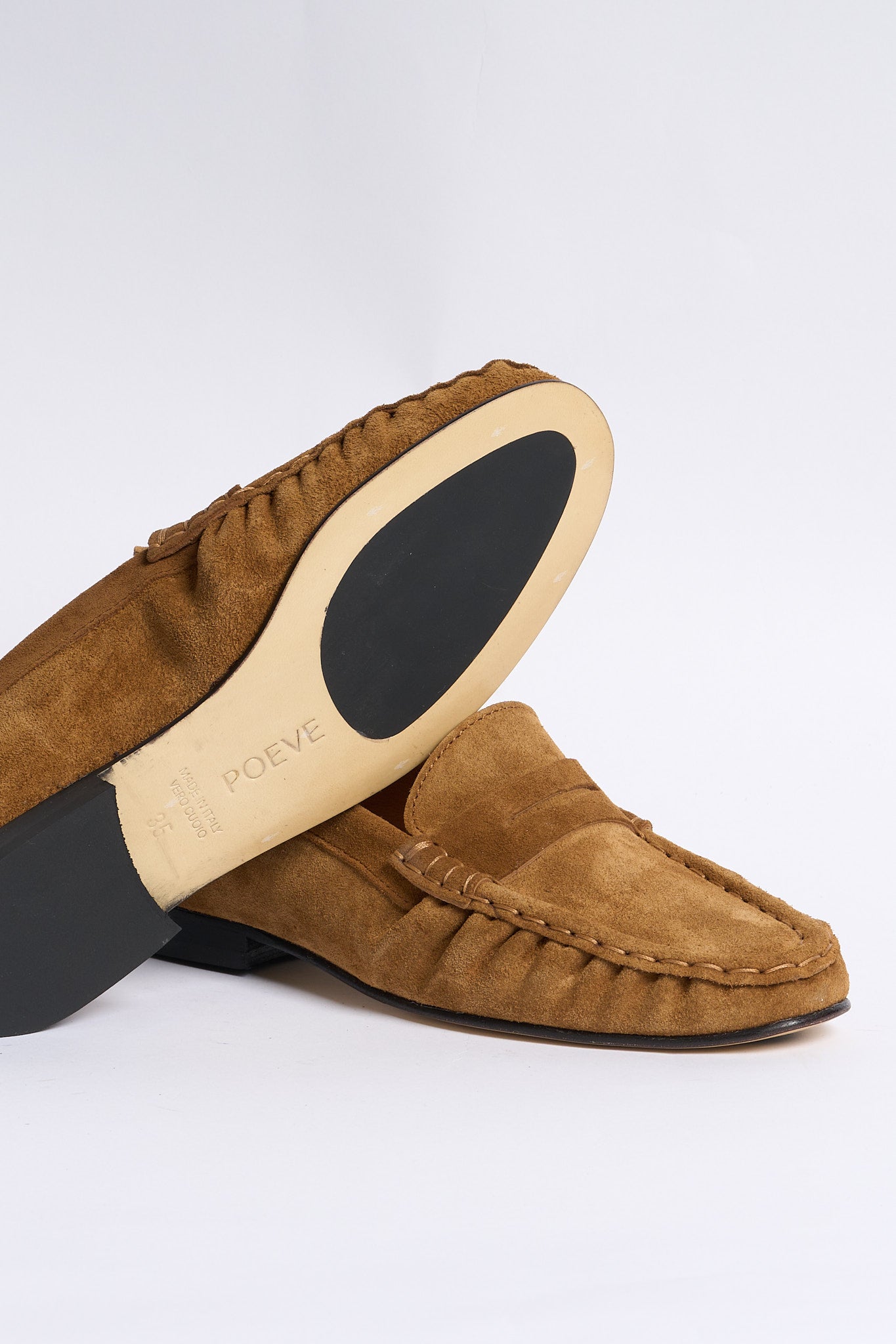Poeve Mocassino Wanda Scamosciato Tabacco Donna-7