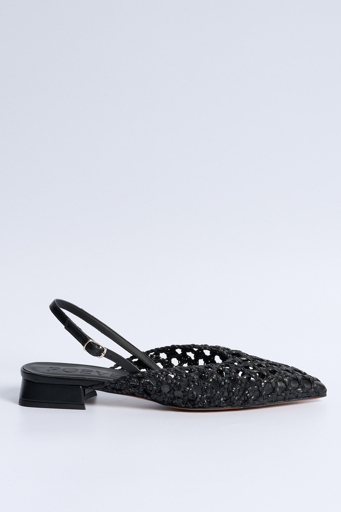 Poeve Slingback Intreccio Nero Donna-1