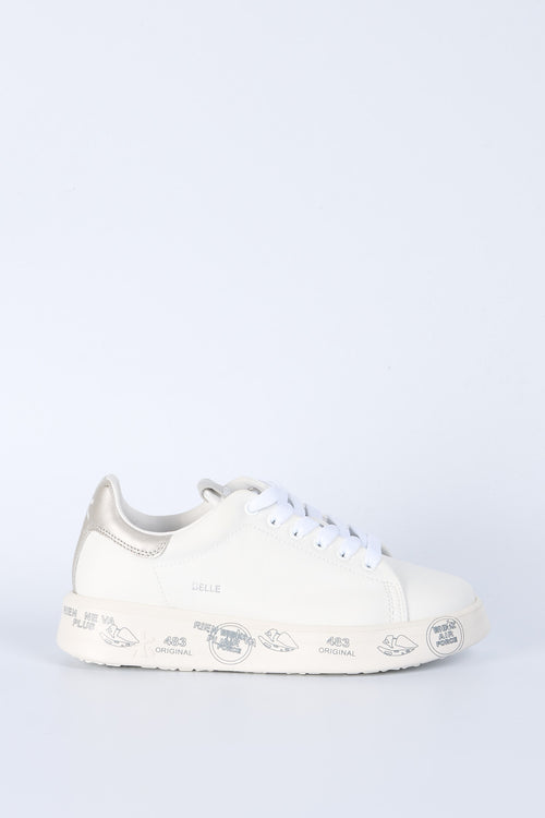Premiata Sneaker Belle 7447 Bianco/argento Donna