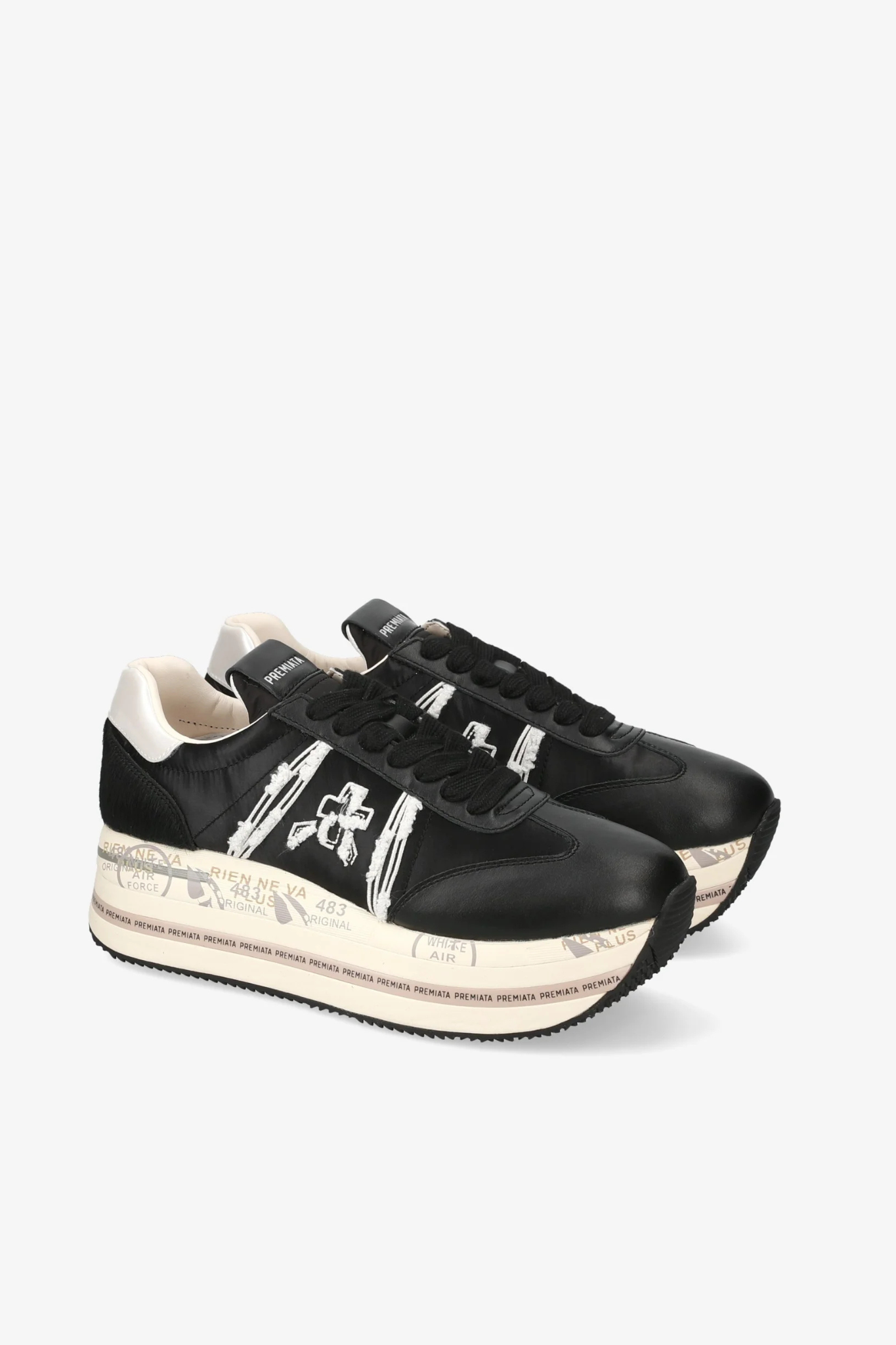 Premiata Sneaker Beth 6953 Platform Nero Donna-2