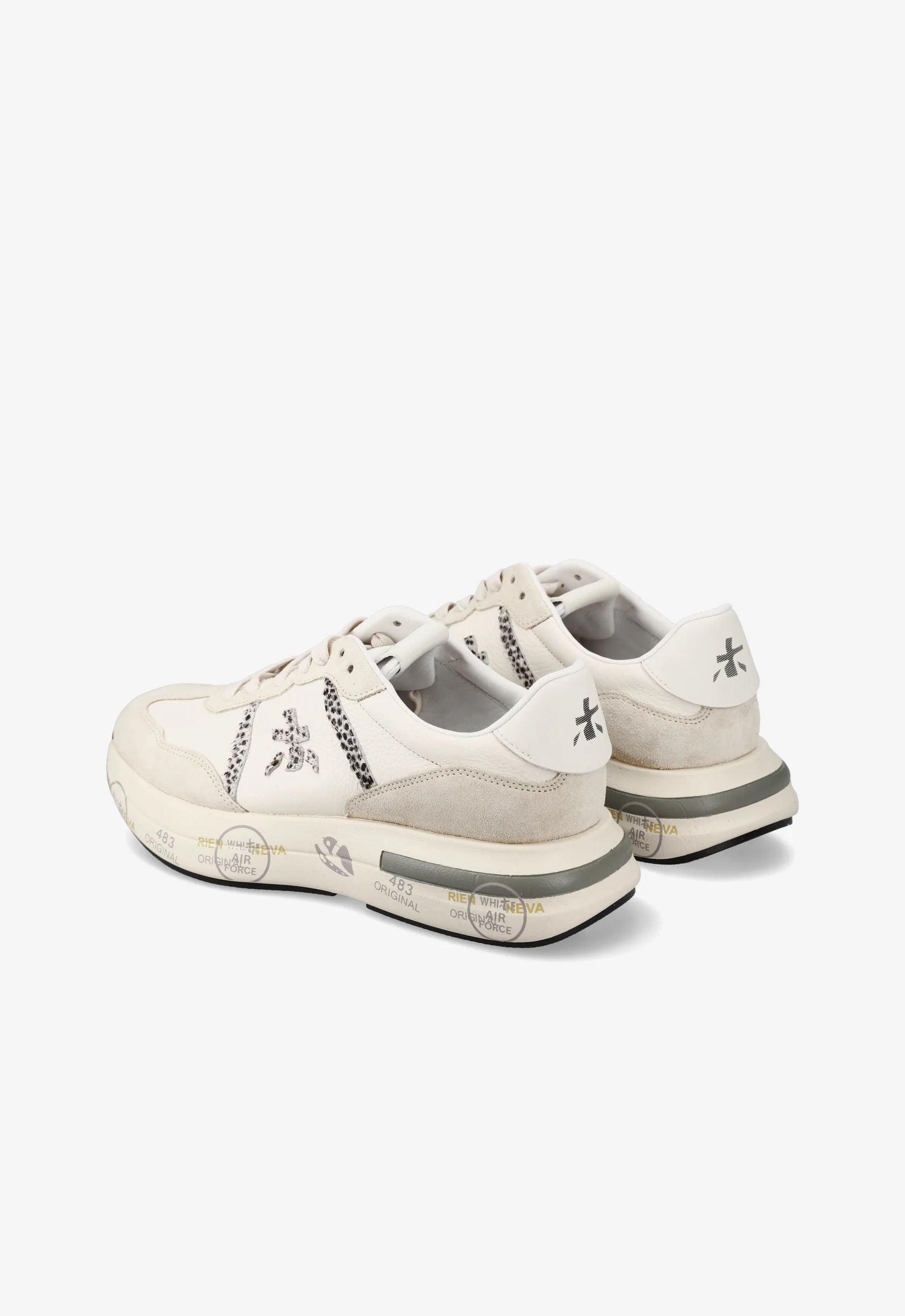 Premiata Sneaker Cassie 7682 Panna Donna-5