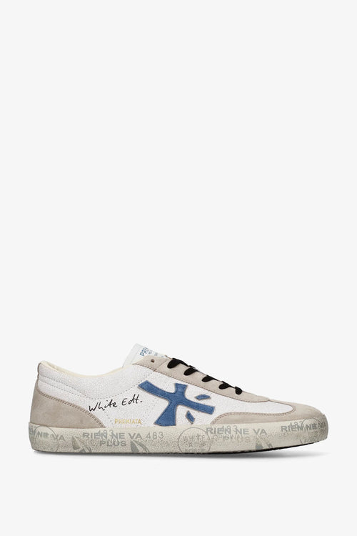 Premiata Sneaker David 8089 Bianco/blu Uomo