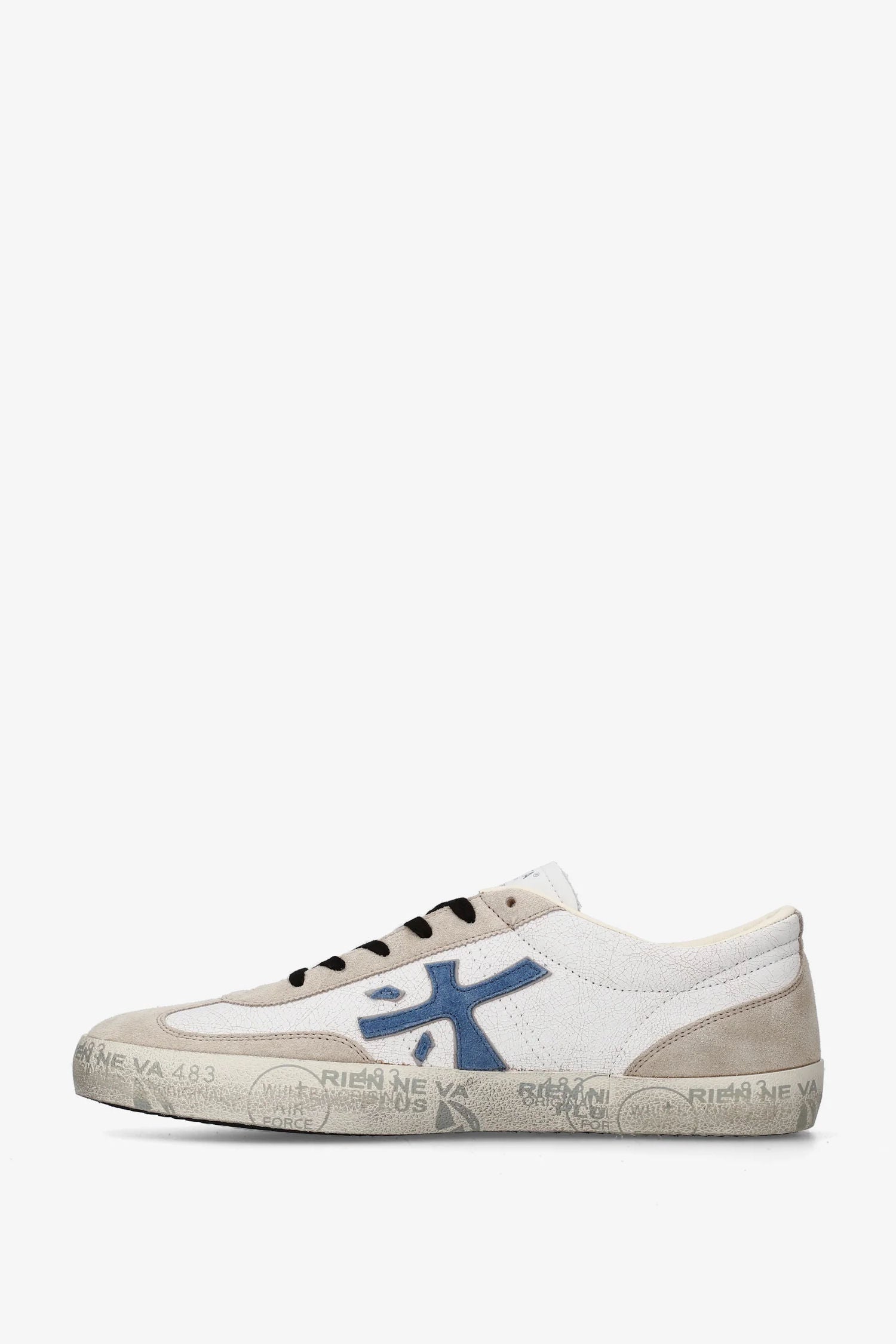Premiata Sneaker David 8089 Bianco/blu Uomo-3