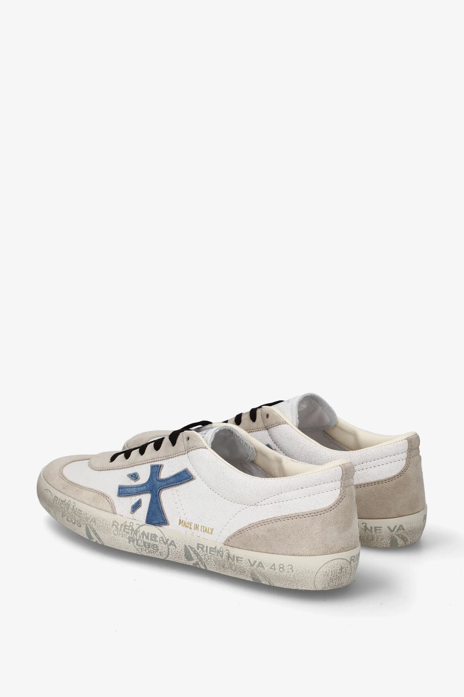 Premiata Sneaker David 8089 Bianco/blu Uomo-5