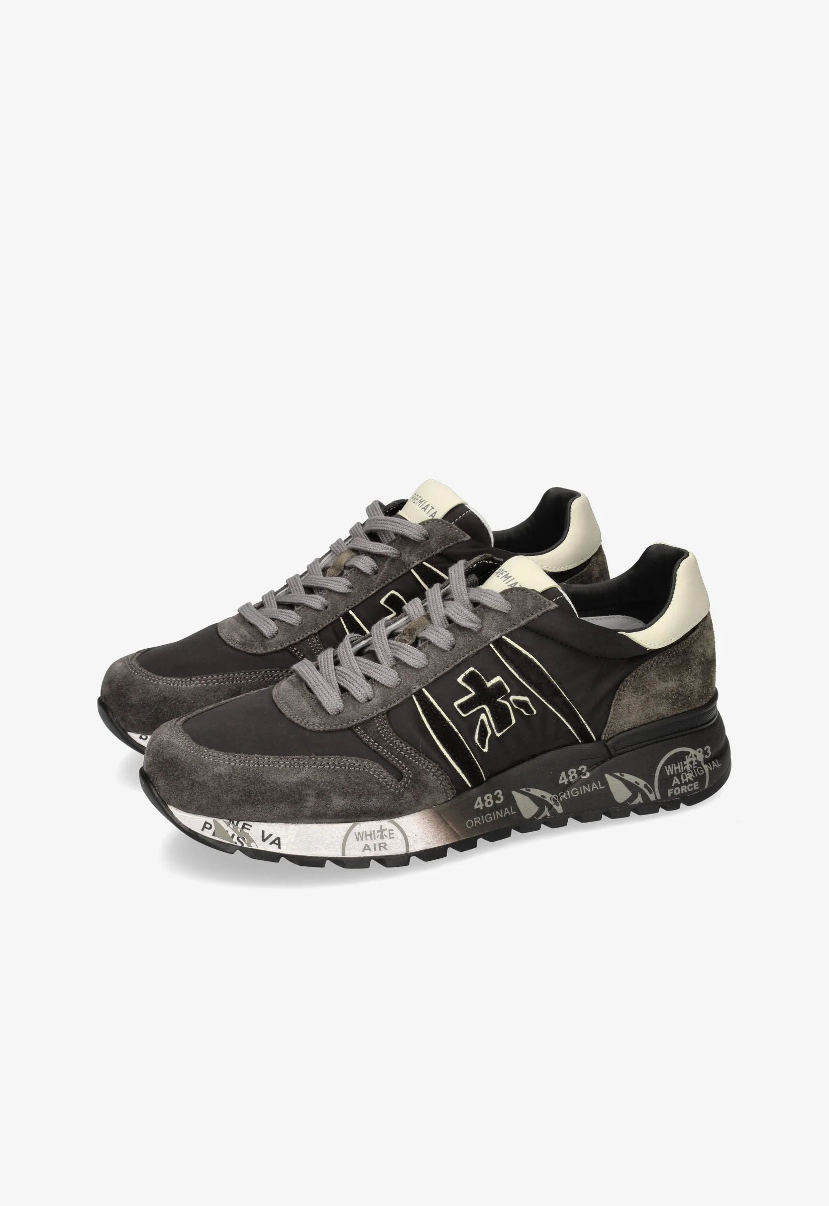 Premiata Sneaker Lander 4951 Nero/grigio Uomo-3