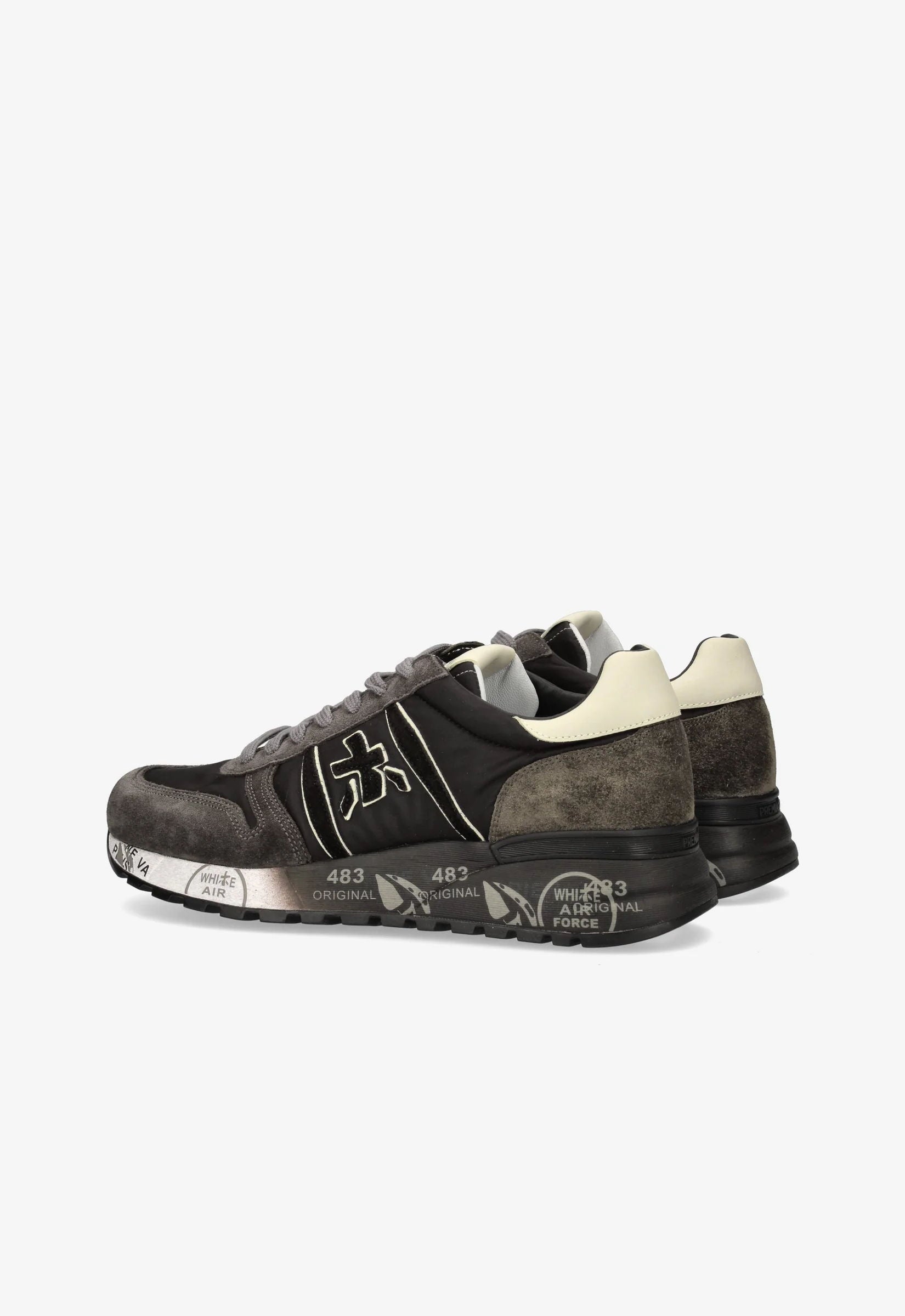 Premiata Sneaker Lander 4951 Nero/grigio Uomo-4