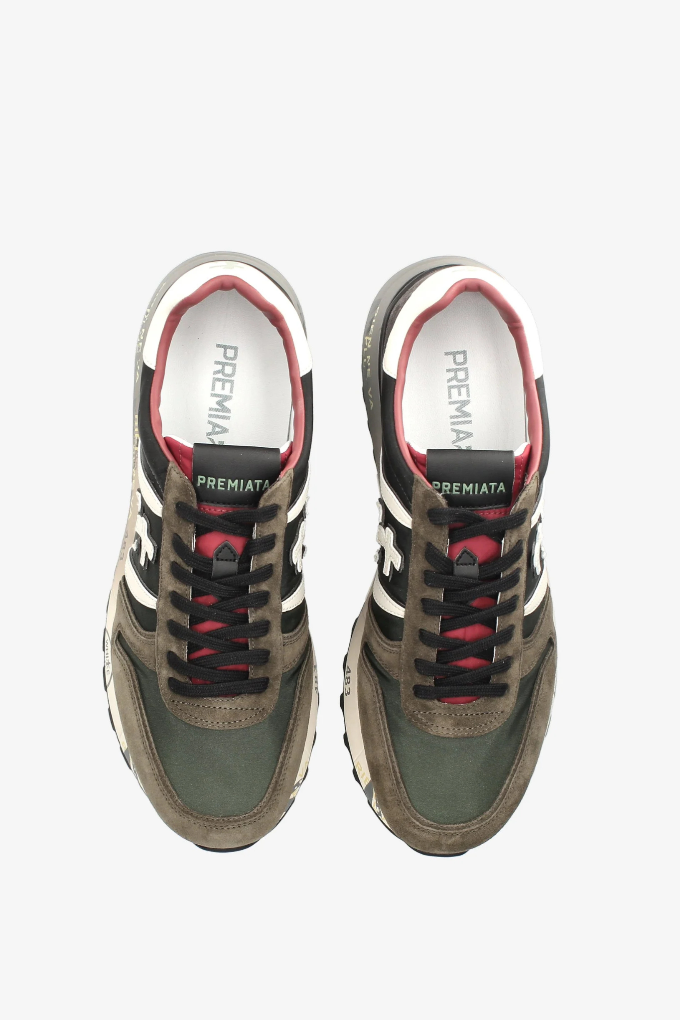 Premiata Sneaker Lander 6905 Verde/Grigio Uomo-5