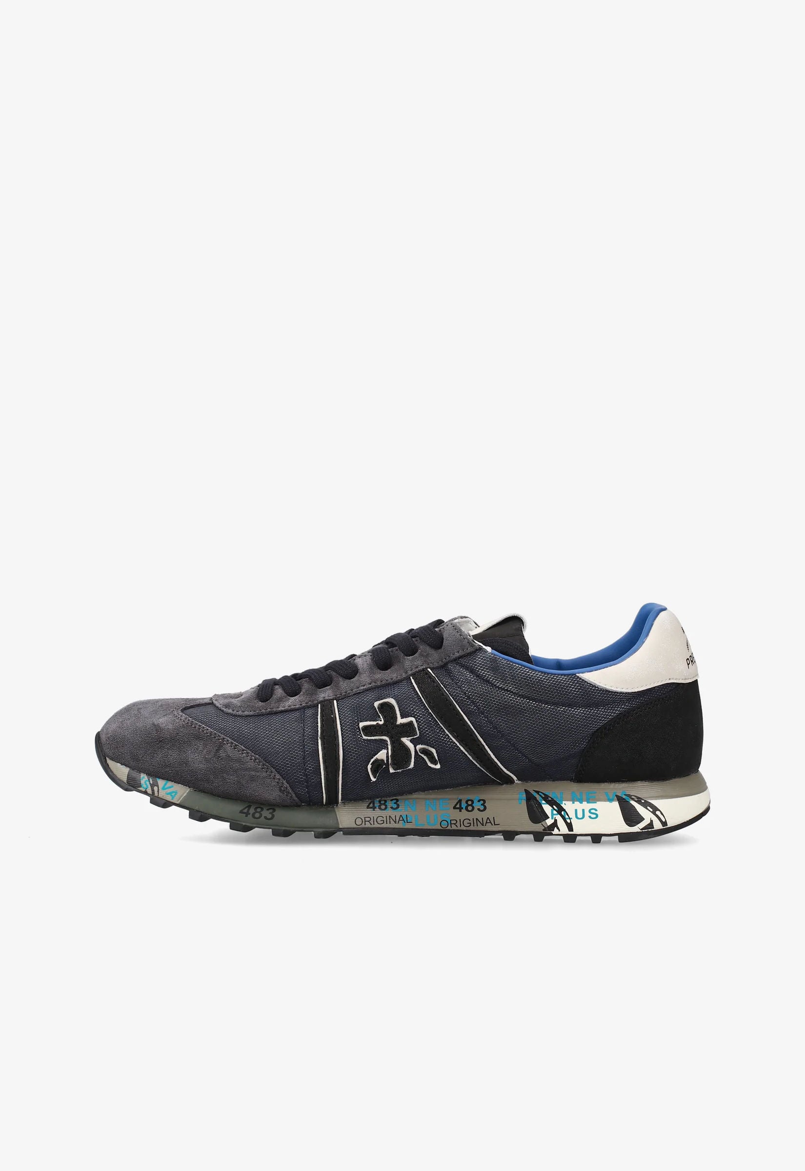 Premiata Sneaker Lucy 7770 Grigio/blu Uomo-3