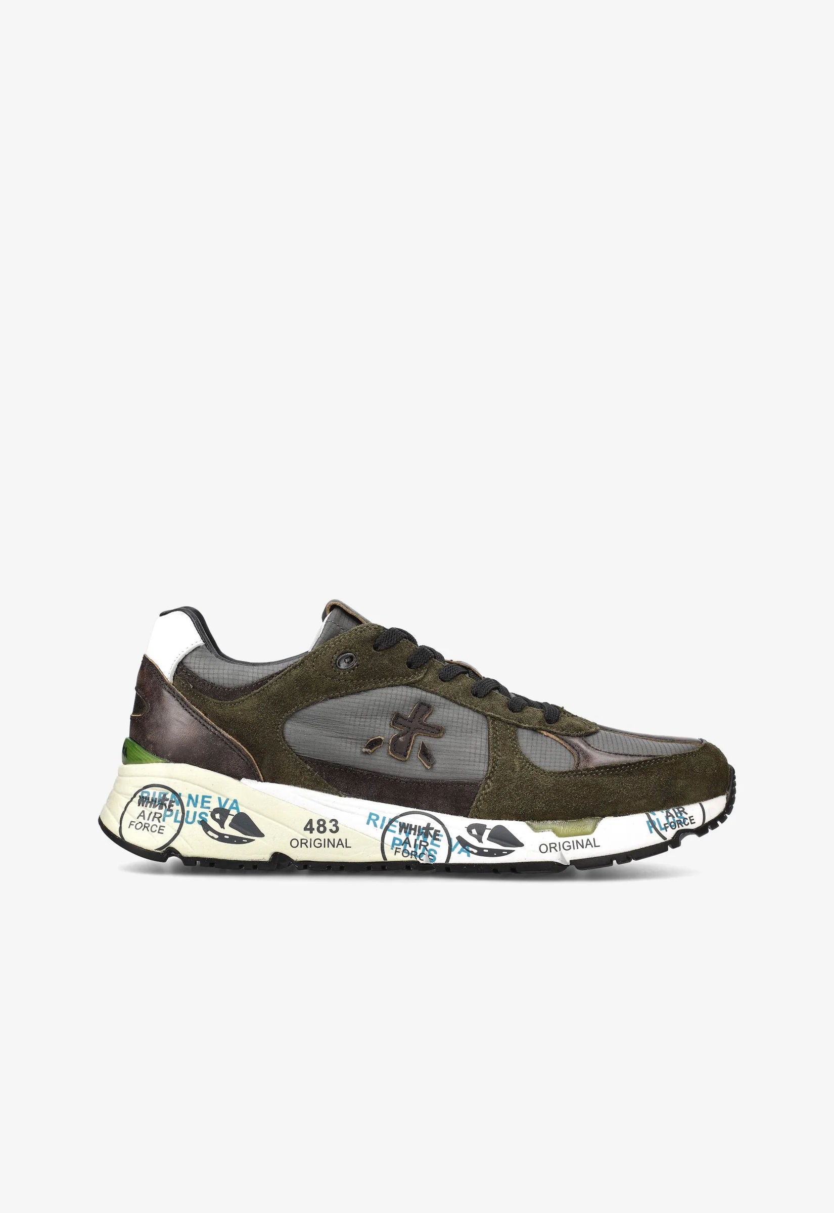 Premiata Sneaker Mase 4005 Verde militare Uomo-1
