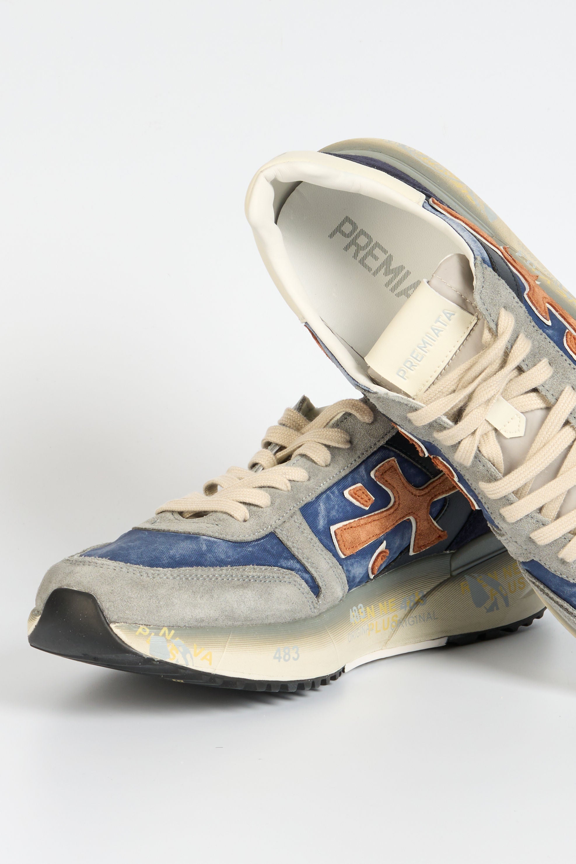 Premiata Sneaker Mick 7215 Blu Uomo-5