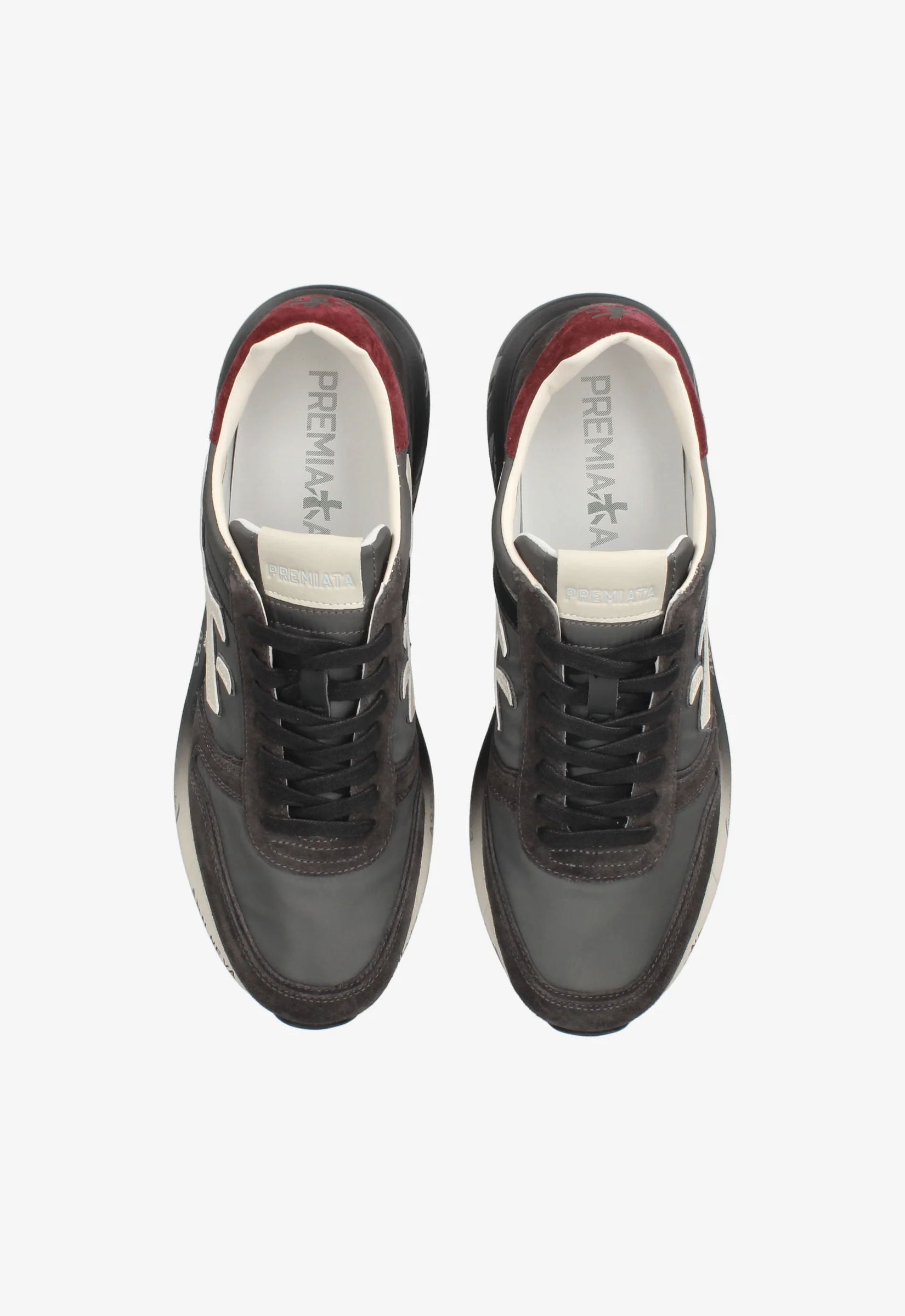 Premiata Sneaker Mick 7719 Grigio/bordeaux Uomo-6