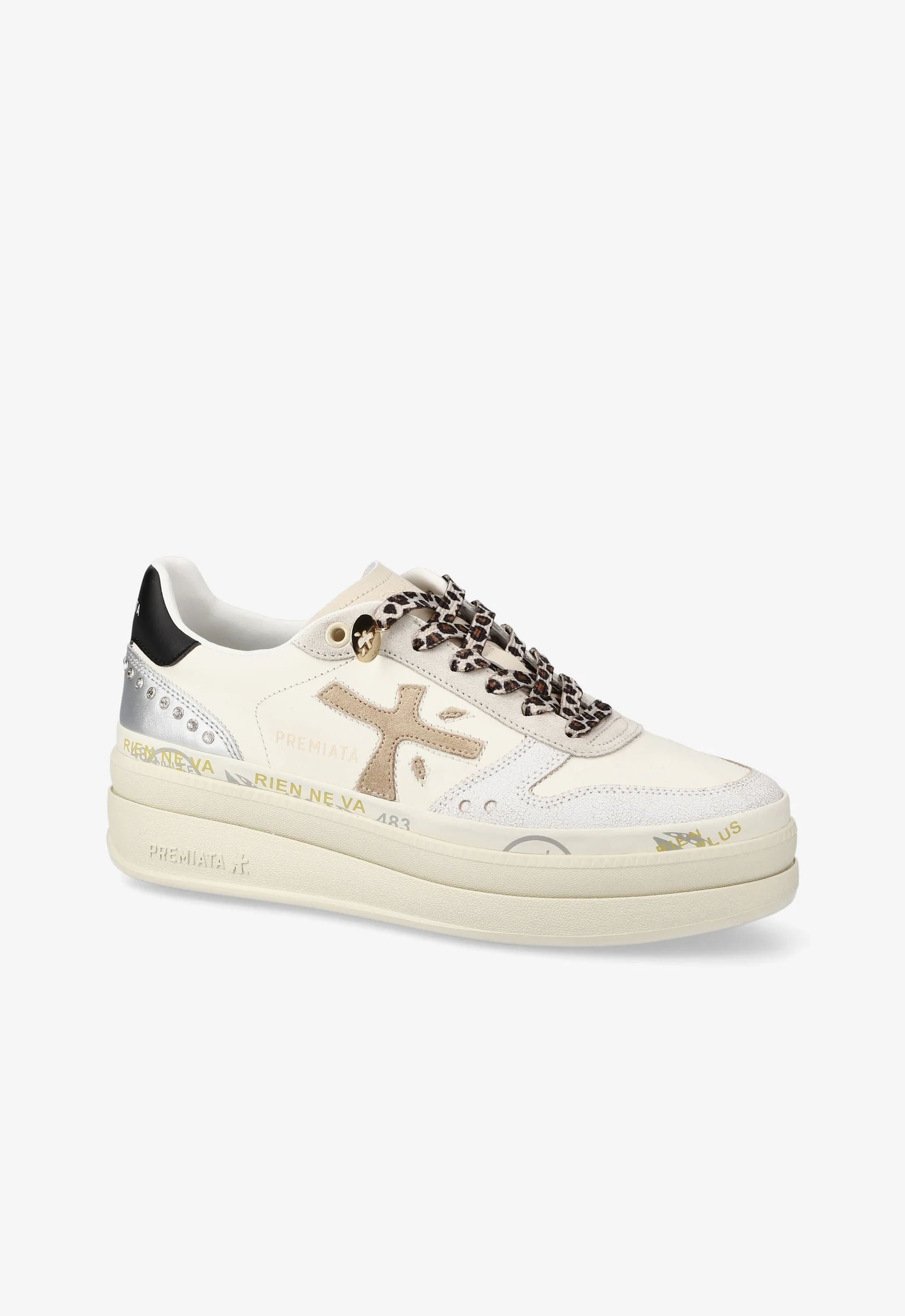 Premiata Sneaker Micol 7751 Bianco/silver Donna-2