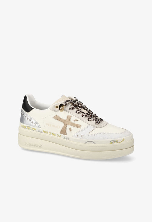 Premiata Sneaker Micol 7751 Bianco/silver Donna-2