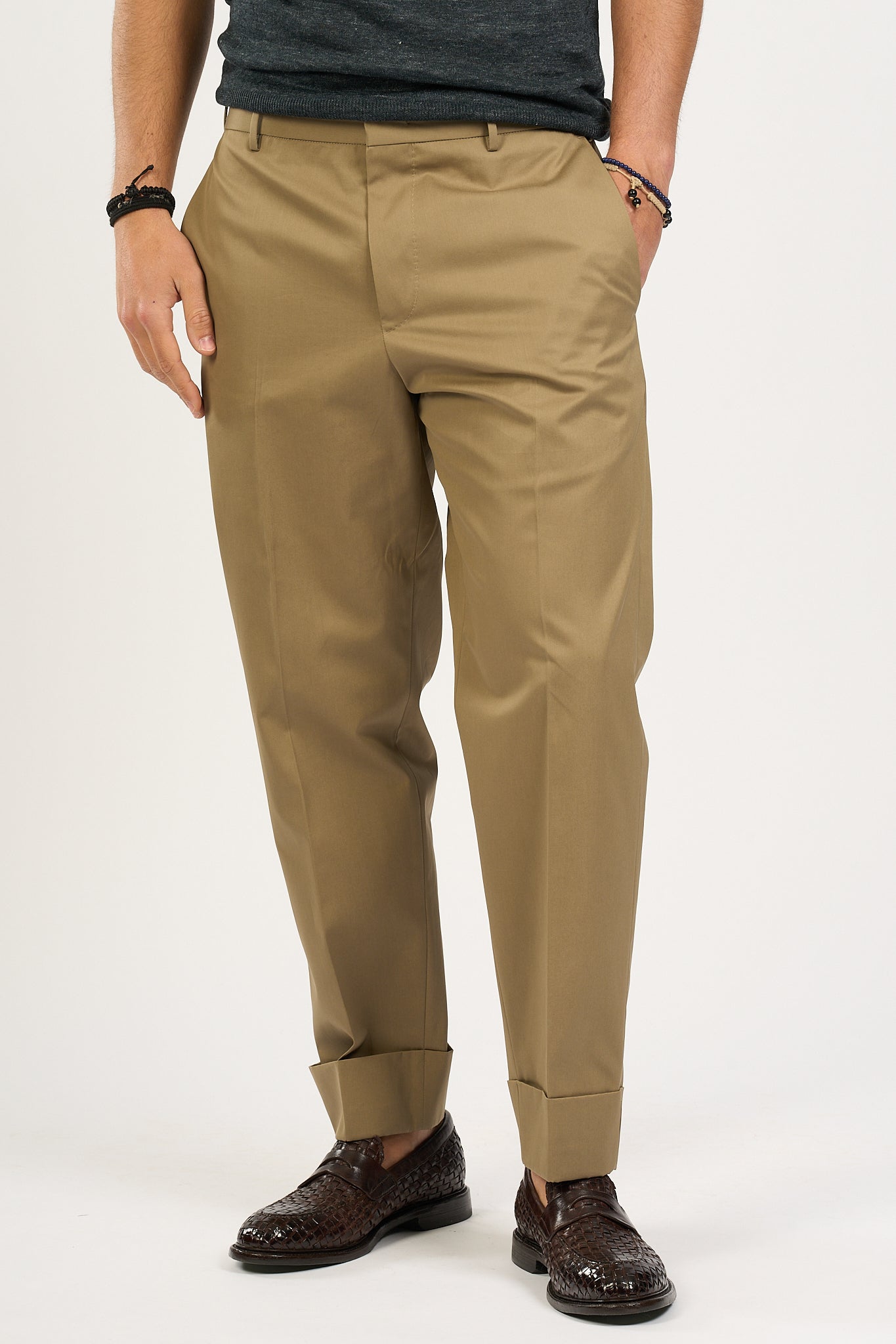 Pt Torino Pantalone Carrot Beige Uomo-1