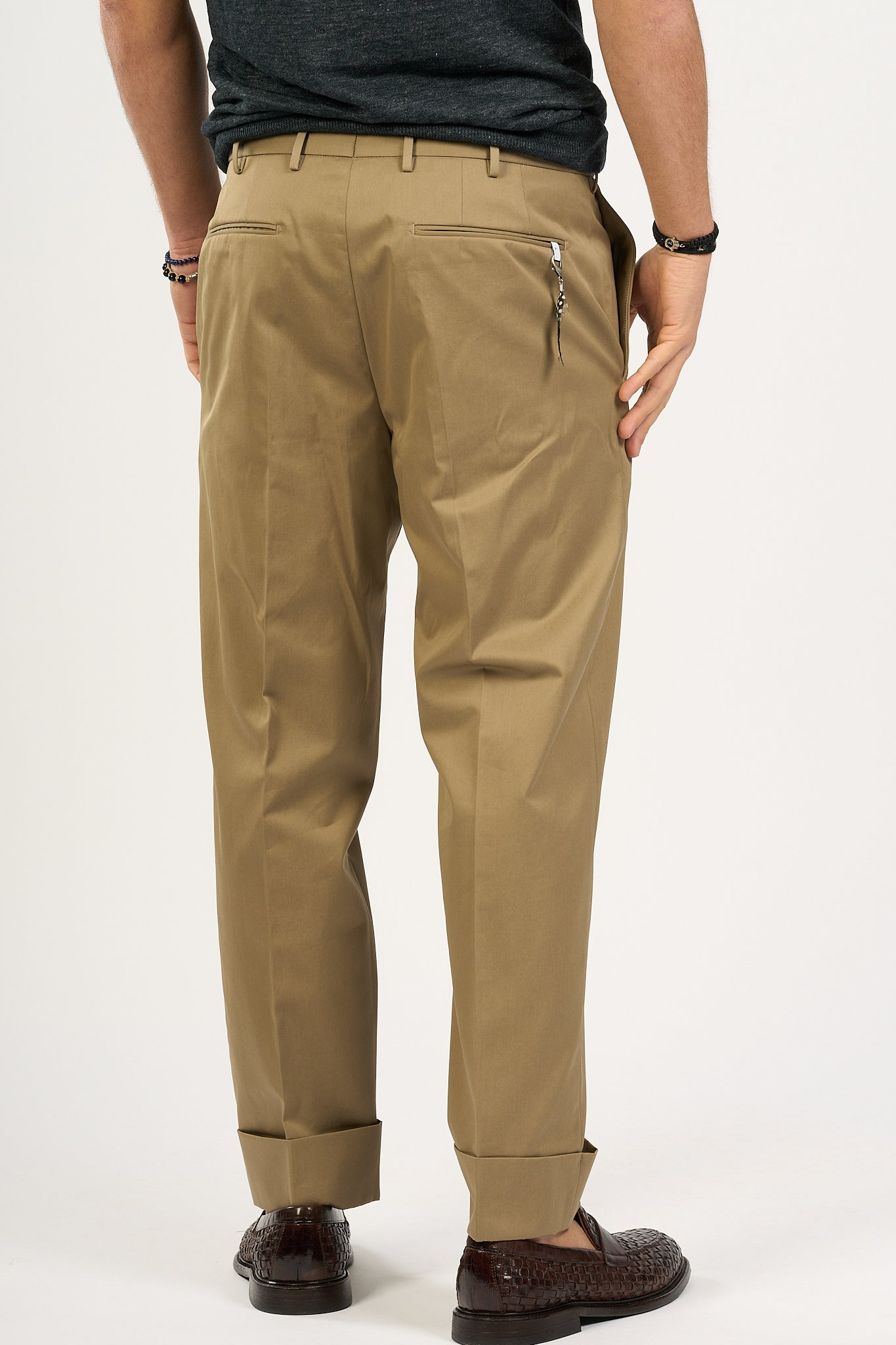 Pt Torino Pantalone Carrot Beige Uomo-4