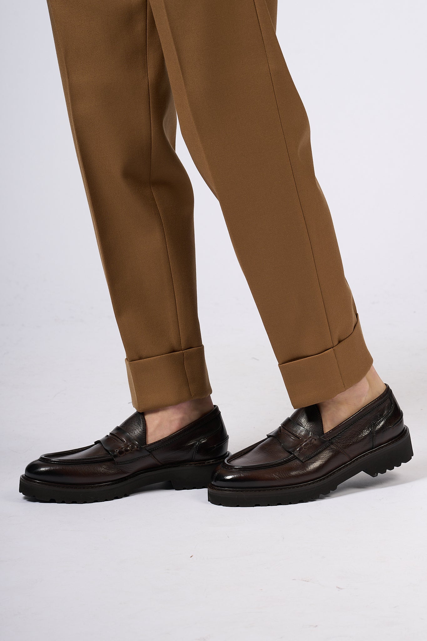 Pt Torino Pantalone Carrot Cammello Uomo-5