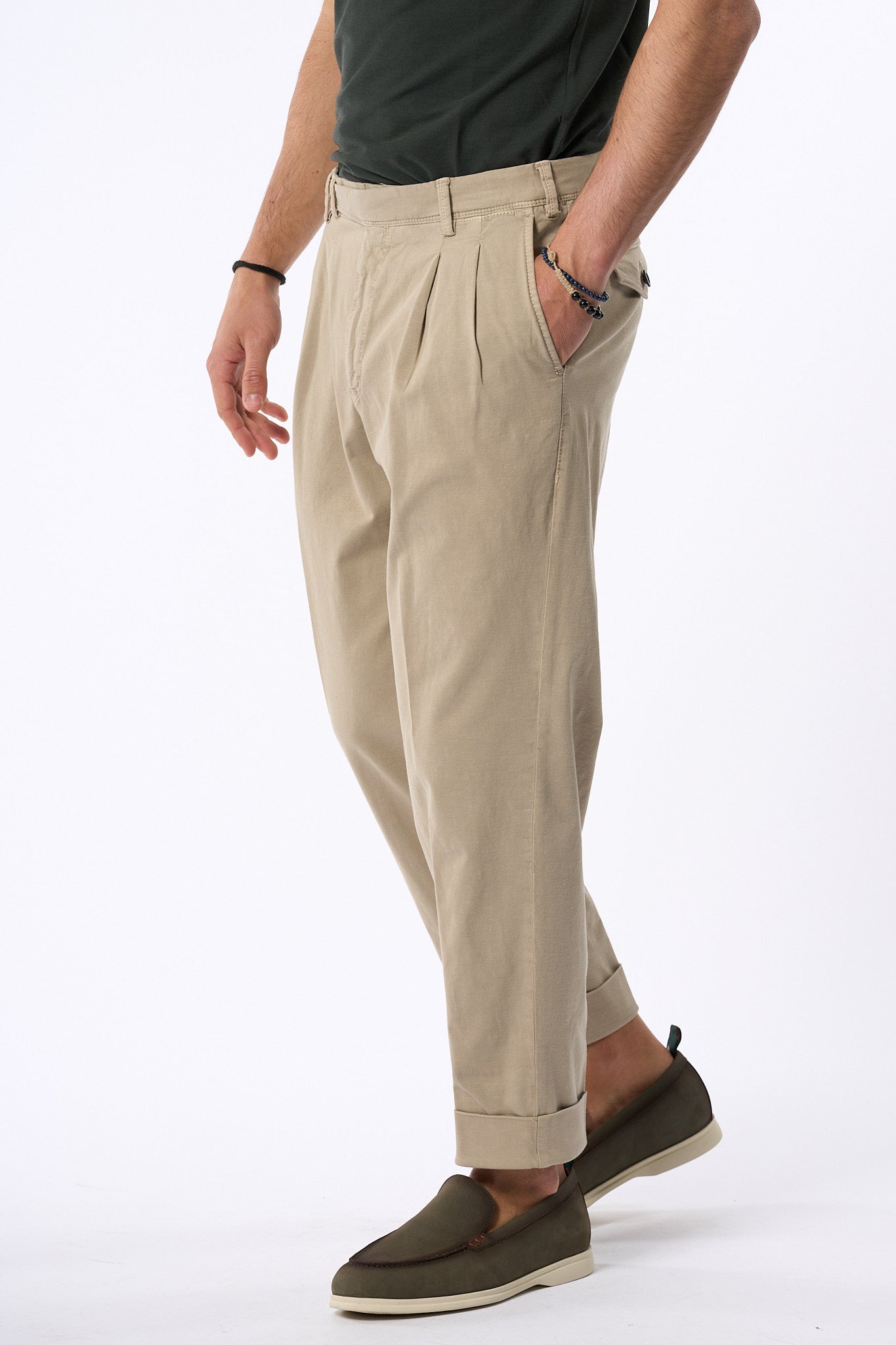 Pt Torino Pantalone Carrot Canapa Uomo-5