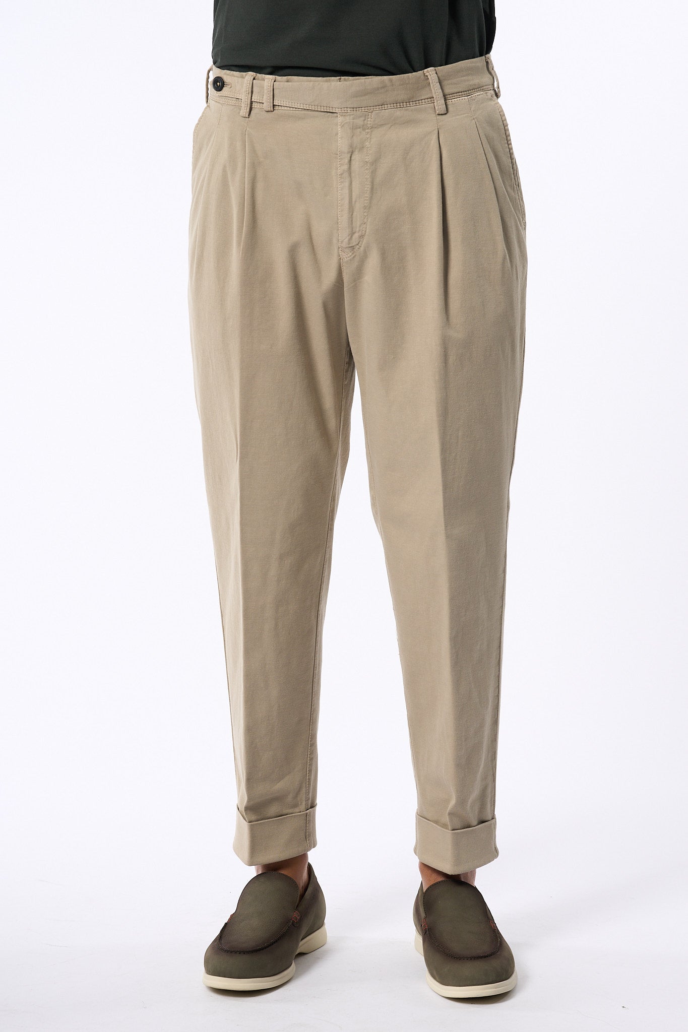 Pt Torino Pantalone Carrot Canapa Uomo-7
