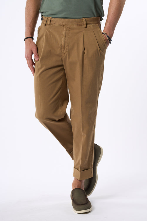 Pt Torino Pantalone Carrot Tabacco Uomo