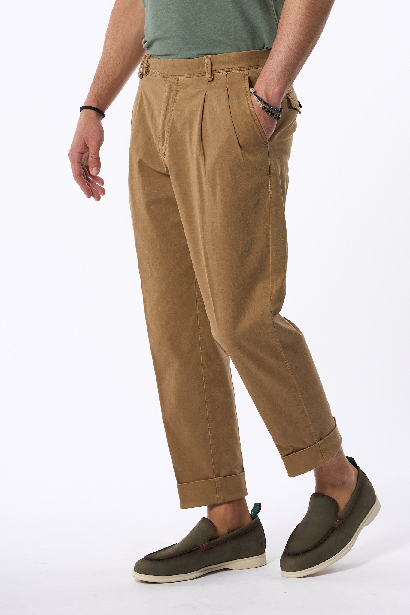 Pt Torino Pantalone Carrot Tabacco Uomo-5